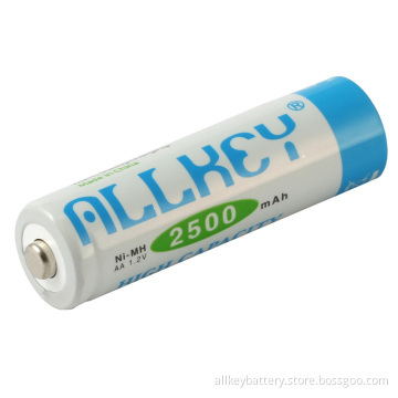 RoHS Approved AA 2500 Rechargeable NiMH Batteries